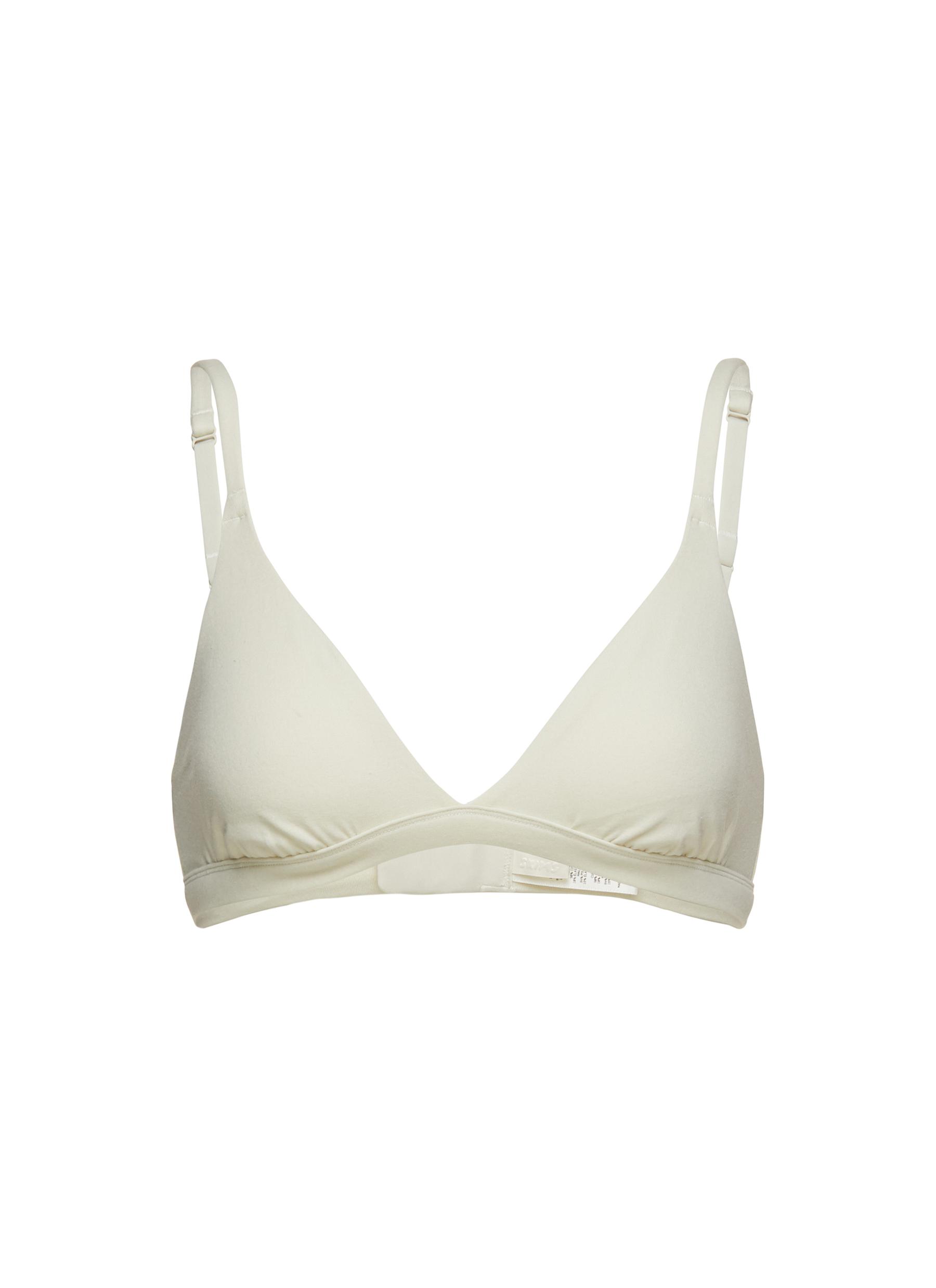 Skims Cotton Jersey Triangle Bralette In Stock Availability and Price