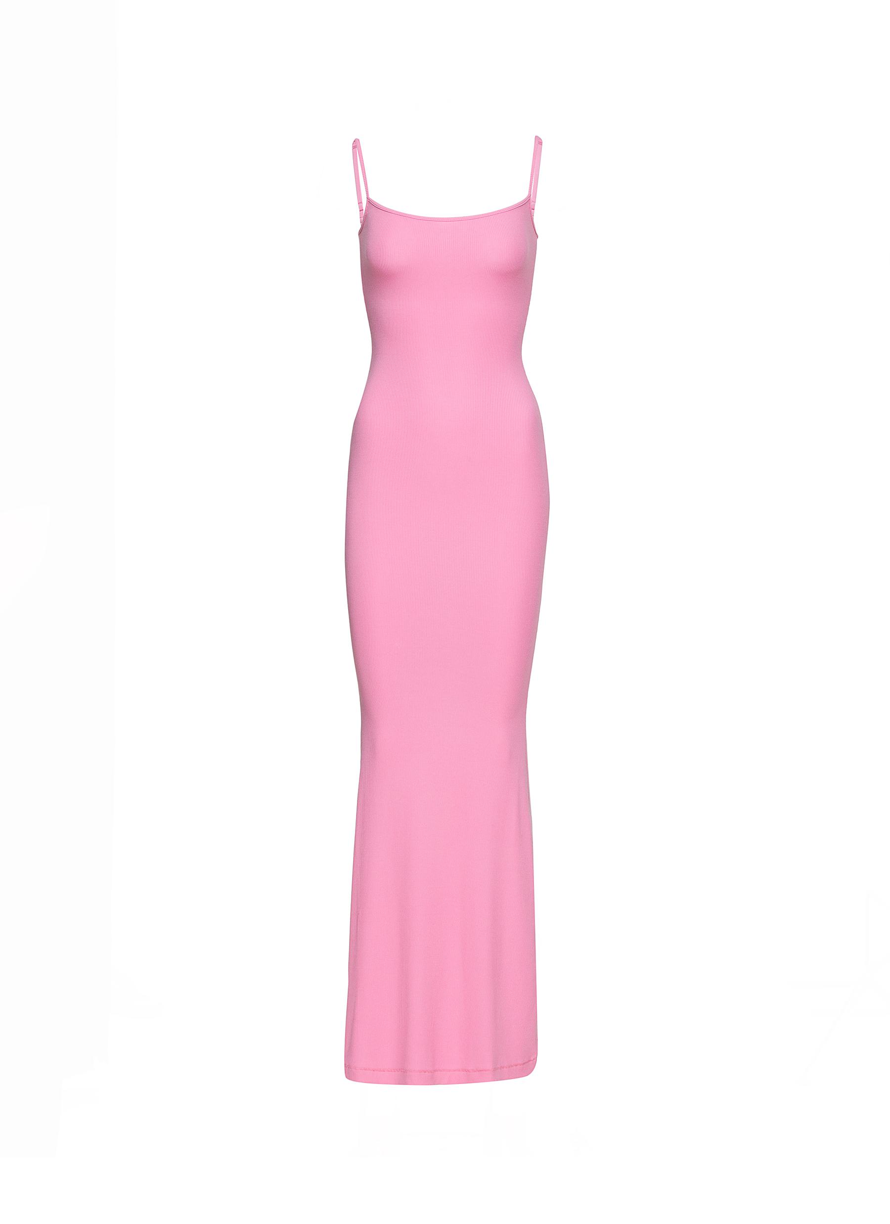 skims pink dress