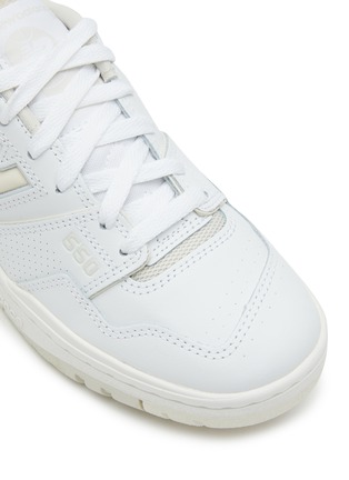 Detail View - Click To Enlarge - NEW BALANCE - ‘BB550’ LOW TOP LACE UP PERFORATED LEATHER SNEAKERS
