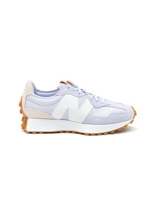 Main View - Click To Enlarge - NEW BALANCE - ‘327‘ LOW TOP LACE UP LINEN SNEAKERS