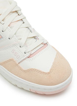 Detail View - Click To Enlarge - NEW BALANCE - ‘BB550’ LOW TOP LACE UP PERFORATED LEATHER SNEAKERS