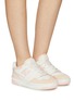 Figure View - Click To Enlarge - NEW BALANCE - ‘BB550’ LOW TOP LACE UP PERFORATED LEATHER SNEAKERS