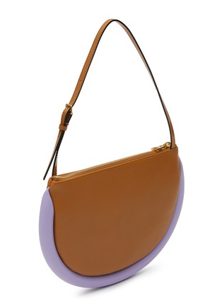 Detail View - Click To Enlarge - JW ANDERSON - ‘THE BUMPER MOON‘ BICOLOUR SOFT NAPPA LEATHER SHOULDER BAG