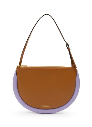 Main View - Click To Enlarge - JW ANDERSON - ‘THE BUMPER MOON‘ BICOLOUR SOFT NAPPA LEATHER SHOULDER BAG