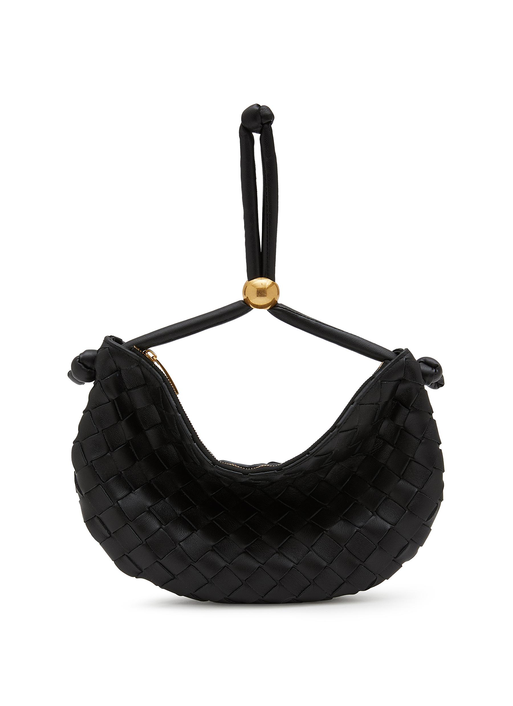 激安店舗 Small Veneta Bottega Intrecciato In Pouch Moon Half Leather バッグ