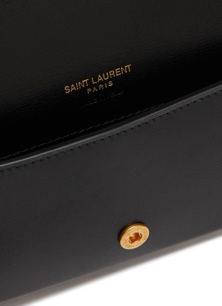 Detail View - Click To Enlarge - SAINT LAURENT - YSL LEATHER PHONE HOLDER