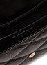 Detail View - Click To Enlarge - SAINT LAURENT - LOGO PLAQUE FLAP LAMB SKIN HOBO BAG