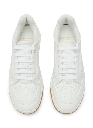 Detail View - Click To Enlarge - SAINT LAURENT - ‘SL/61’ LOW TOP LACE UP CALFSKIN SNEAKERS