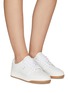 Figure View - Click To Enlarge - SAINT LAURENT - ‘SL/61’ LOW TOP LACE UP CALFSKIN SNEAKERS