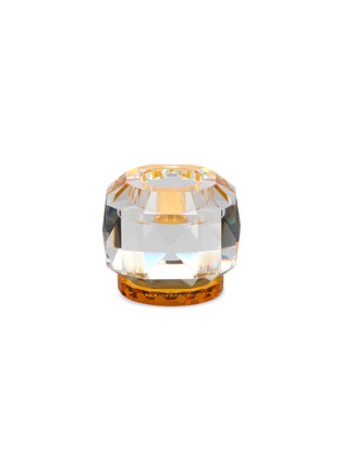 Main View - Click To Enlarge - REFLECTIONS COPENHAGEN - TEXAS CRYSTAL T-LIGHT HOLDER — CLEAR/AMBER