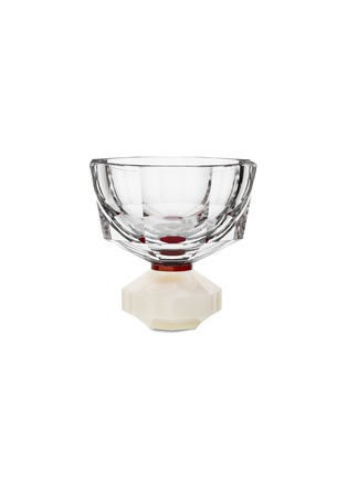 Main View - Click To Enlarge - REFLECTIONS COPENHAGEN - HALIFAX CRYSTAL BOWL — CLEAR/MILK/PLUM
