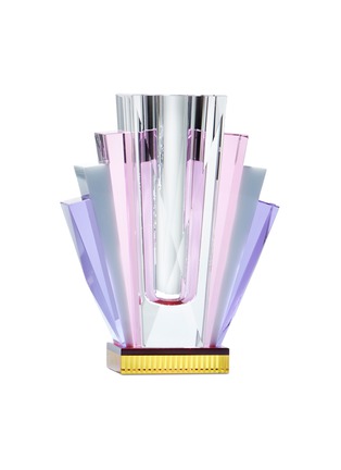 Main View - Click To Enlarge - REFLECTIONS COPENHAGEN - SOUTH BEACH CRYSTAL VASE — CLEAR/PINK/WHITE/PURPLE/YELLOW