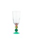 REFLECTIONS COPENHAGEN - MAYFAIR TALL CRYSTAL GLASS SET OF 2 — CLEAR/EMERALD/CORAL/BROWN/MINT
