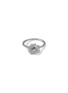 Main View - Click To Enlarge - AS29 - ‘BLOOM’ DIAMOND WHITE SAPPHIRE 18K WHITE GOLD MINI FLOWER RING
