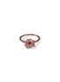Main View - Click To Enlarge - AS29 - ‘BLOOM’ PINK SAPPHIRE 18K ROSE GOLD MINI FLOWER RING