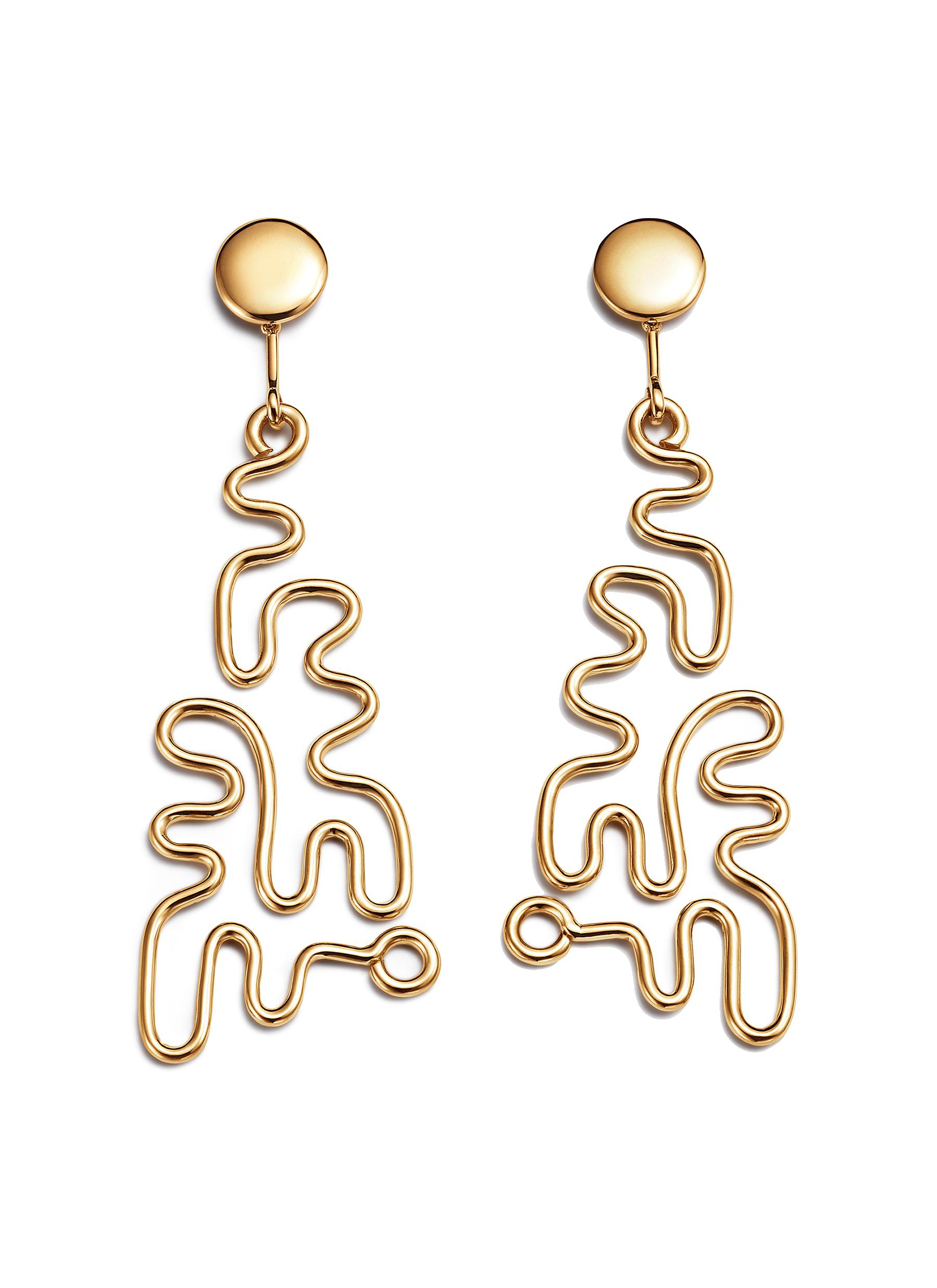 FUTURA ‘Legends' 18k fairmined ecological gold puzzle earrings