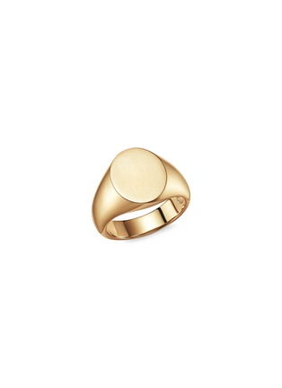 Main View - Click To Enlarge - FUTURA - 18k fairmined ecological gold signet ring