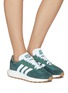 Figure View - Click To Enlarge - ADIDAS - ‘Retropy’ Low-Top Lace-Up Sneakers