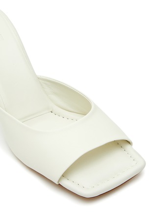 Detail View - Click To Enlarge - GIA BORGHINI - WEDGE LEATHER SANDALS