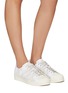 Figure View - Click To Enlarge - ADIDAS - ‘SUPERSTAR' PATCHWORK LOW TOP LACE UP SNEAKERS