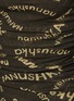  - NANUSHKA - ‘ADIE’ LOGO PRINT RUCHED DETAIL BODYCON MINI DRESS