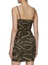 Back View - Click To Enlarge - NANUSHKA - ‘ADIE’ LOGO PRINT RUCHED DETAIL BODYCON MINI DRESS