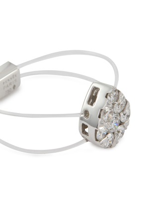 Detail View - Click To Enlarge - PERSÉE PARIS - ‘Imagine' diamond 18k white gold double-strand ring