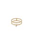 PERSÉE PARIS - ‘Zeus' diamond 18k gold double band ring