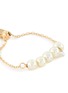 Detail View - Click To Enlarge - PERSÉE PARIS - ‘Aphrodite' diamond pearl 18k gold chain ring