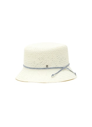 Main View - Click To Enlarge - MAISON MICHEL - ‘Kendall' Straw Mini Bucket Hat