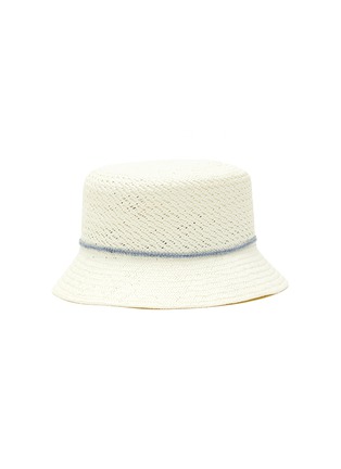 Figure View - Click To Enlarge - MAISON MICHEL - ‘Kendall' Straw Mini Bucket Hat