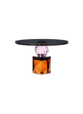 Main View - Click To Enlarge - REFLECTIONS COPENHAGEN - SAVANNAH CRYSTAL TRAY — BLACK/ROSE/CLEAR/AMBER