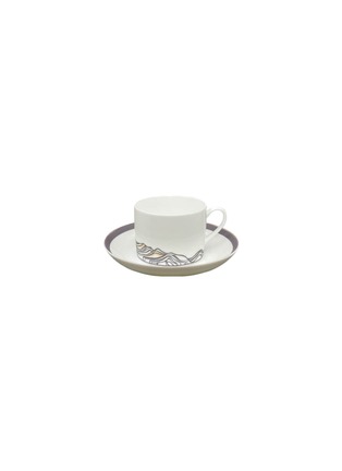 Main View - Click To Enlarge - ANDRÉ FU LIVING - Traces Of Nature Porcelain Tea Cup With Saucer