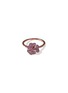 Main View - Click To Enlarge - AS29 - ‘BLOOM’ AMETHYST 18K ROSE GOLD MINI FLOWER RING