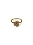 Main View - Click To Enlarge - AS29 - ‘BLOOM’ SMOKY QUARTZ 18K GOLD MINI FLOWER RING