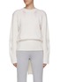 Main View - Click To Enlarge - DION LEE - TIE BACK DISTRESSED DETAIL CASHMERE SWEATER