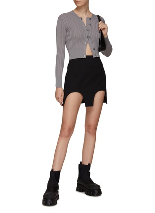 Figure View - Click To Enlarge - DION LEE - DOUBLE ARCH MINI SKIRT