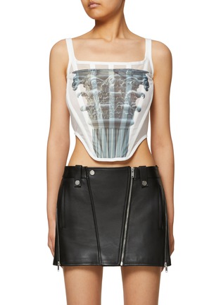 Main View - Click To Enlarge - DION LEE - Composite Column Print Corset Top