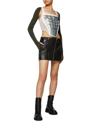 Figure View - Click To Enlarge - DION LEE - Composite Column Print Corset Top