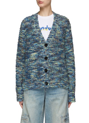 Main View - Click To Enlarge - ACNE STUDIOS - Space Dye Wool Knit Oversized Cardigan