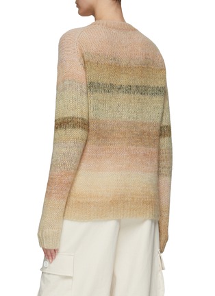 Back View - Click To Enlarge - ACNE STUDIOS - Striped Mohair Blend Crewneck Sweater