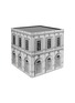 Main View - Click To Enlarge - FORNASETTI - ARCHITETTURA CUBE WITH DRAWER — BLACK/WHITE