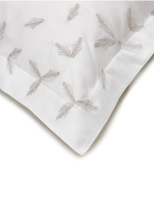 Detail View - Click To Enlarge - BAEA - ‘Wild Meadow’ Organic Cotton Sateen Pillowcases — Oat