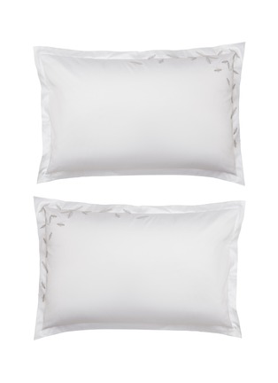Main View - Click To Enlarge - BAEA - ‘Wild Meadow’ Organic Cotton Sateen Pillowcases — Oat