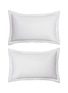 Main View - Click To Enlarge - BAEA - ‘Merrow’ Organic Cotton Sateen Pillowcases — Pebble