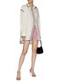 Figure View - Click To Enlarge - THE ATTICO - SLIT MINI WOOL SKIRT