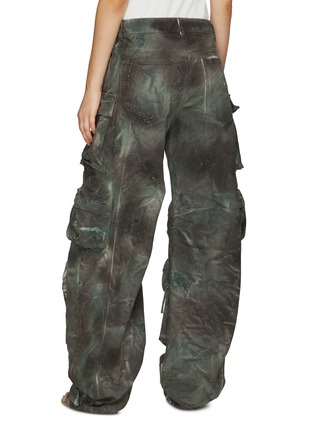 Back View - Click To Enlarge - THE ATTICO - FLAP POCKET DETAILS ACID WASH CARGO JEANS