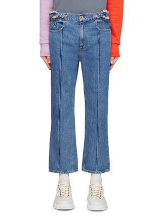 Main View - Click To Enlarge - JW ANDERSON - MID RISE DETACHABLE LINK DETAIL STRAIGHT LEG DENIM JEANS