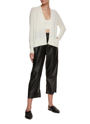 Figure View - Click To Enlarge - THEORY - ‘KARENIA’ SIDE SLIT KNIT CARDIGAN