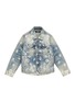 Main View - Click To Enlarge - AMIRI - Bleached Paisley Washed Denim Trucker Jacket